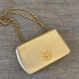 Tory Burch Gold leather purse